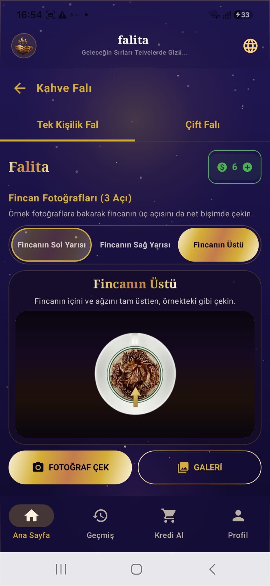 Kahve falı ücretsiz için birinci fincan fotoğrafı