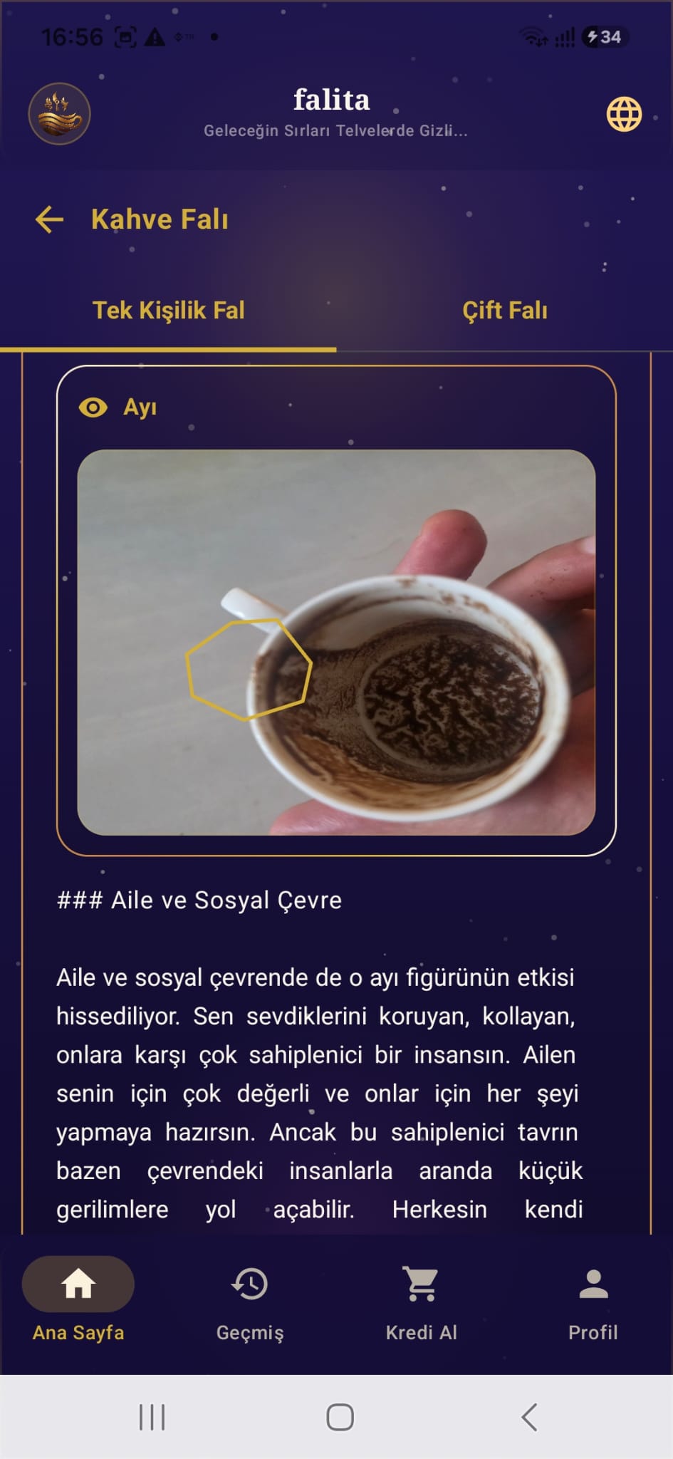 Falita yapay zeka kahve falı sembol tespiti