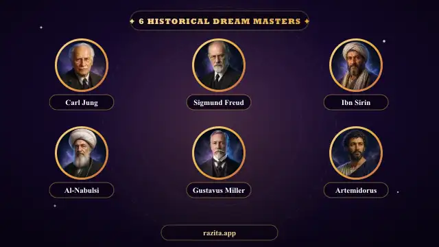 Razita 6 Dream Masters: Jung, Freud, Ibn Sirin, Nabulsi, Miller and Artemidorus