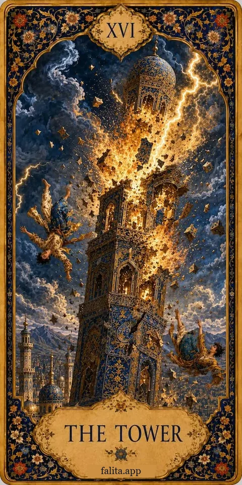 Falita AI tarot reading card meaning: برج